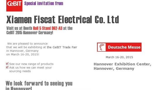 Fiscat, Almanya'nın 16-20 Mart 2015'de Hannover'ta CeBIT ticaret salonunda gösterilecek.